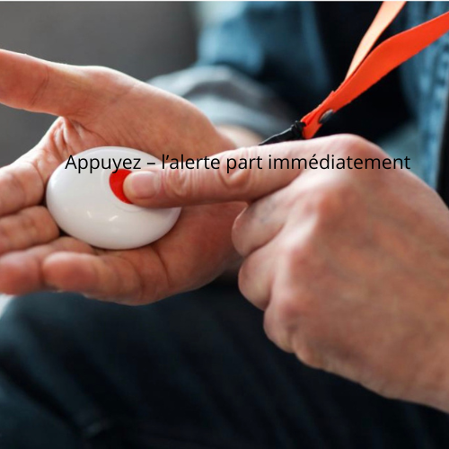Bouton de panique, bracelet et montre d'urgence.