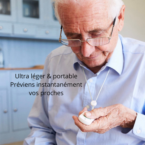 Bouton de panique, bracelet et montre d'urgence.